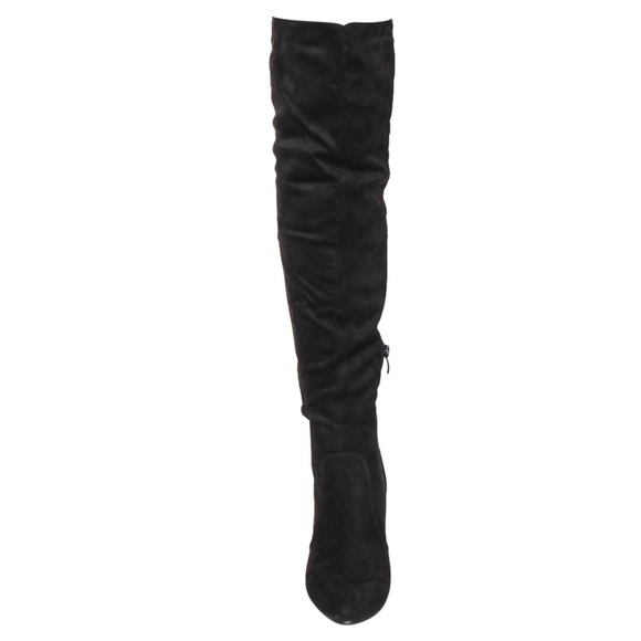 ⏳💎Vegan thigh high black lace up boots - Picture 4 of 7
